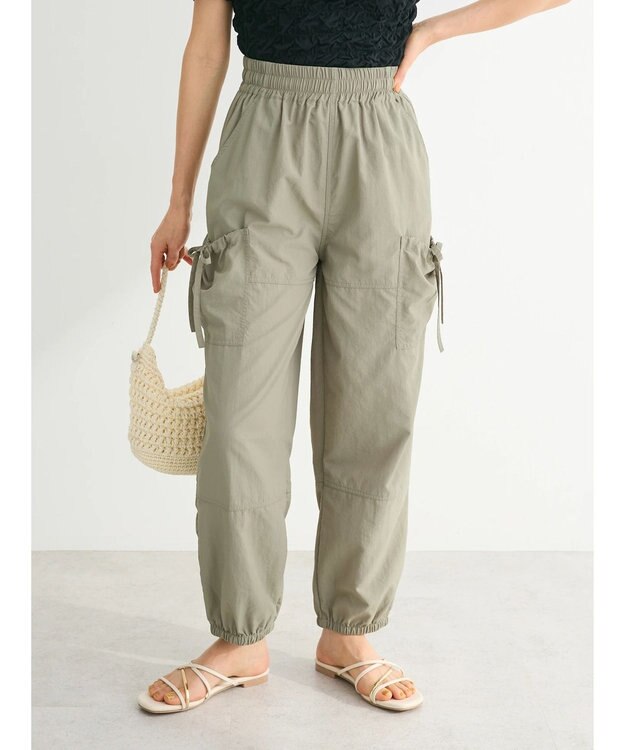 Green Parks ・ＥＬＥＮＣＡＲＥ　ＤＵＥリボンポケットカーゴパンツ