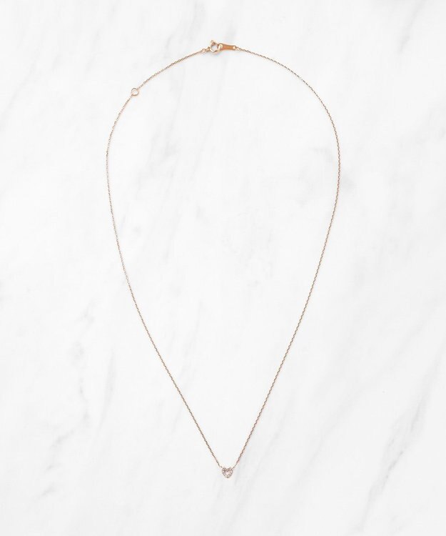 TOCCA 【WEB限定】IN YOUR HEART NECKLACE K10 ダイヤモンド ネックレス ピンクゴールド系