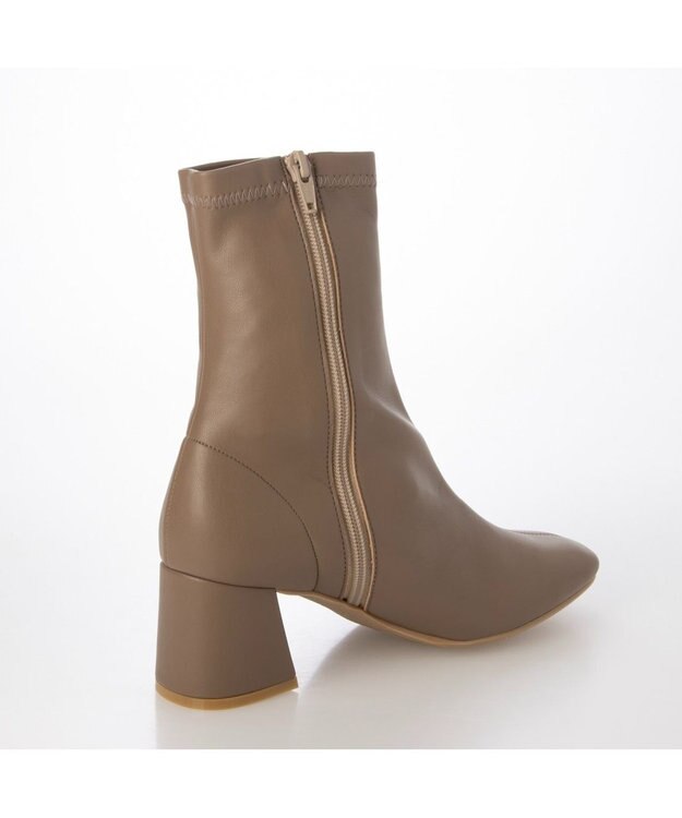 MODE ET JACOMO <carino>【レイン対応】ストレッチヒールブーツ （ブラック） オーク