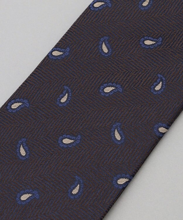 GOTAIRIKU GOTAIRIKU別注【MANTERO/マンテロ】ネクタイ_ペイズリー ダークブラウン系8