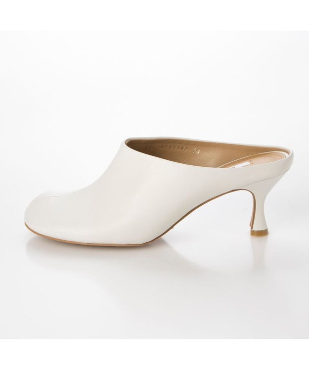 MODE ET JACOMO <MODE ET JACOMO>オブリークトゥミュールパンプス ホワイト