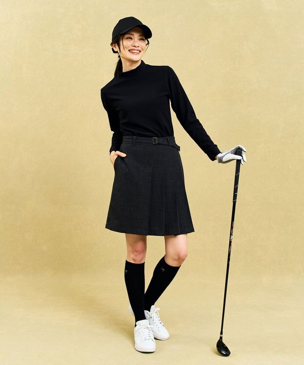 23区GOLF 【WOMEN】型崩れしにくいエッセンシャルリブインナー ブラック系