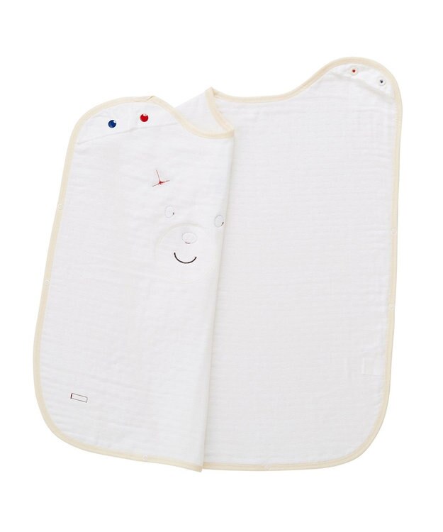 MIKI HOUSE HOT BISCUITS 顔ドン六重織ガーゼスリーパーギフトセット【BOX付き】 白