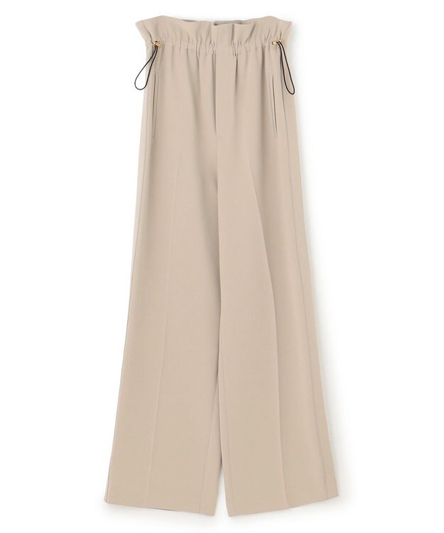 BEIGE， 【洗える・STORY 6月号掲載】RUE / ウエストゴムワイドストレートパンツ Taupe