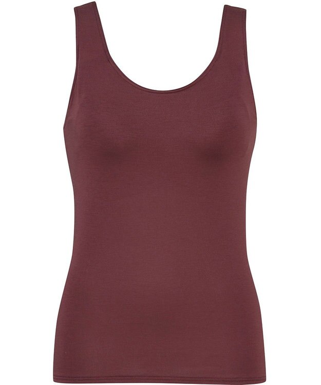 Wing カップ付きタンクトップ あったか素材 ブラトップ ラク きれいなバストシルエット 【シンクロブラトップ 保温タイプ】 ノースリーブ 秋 冬 ET1163 ウイング／ワコール ワイン