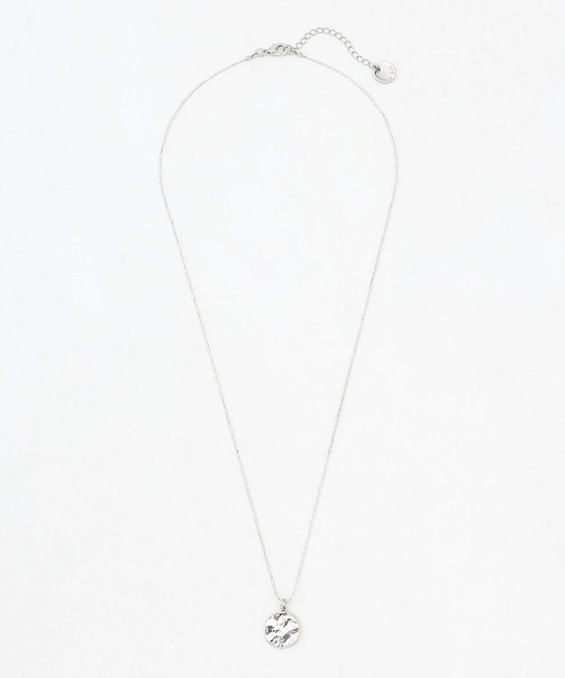 ANY SIS メタルコイン2連 ネックレス シルバー