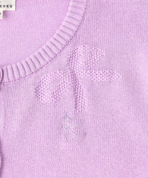 組曲 KIDS 【150-160㎝】クラシック カーディガン ライラック系