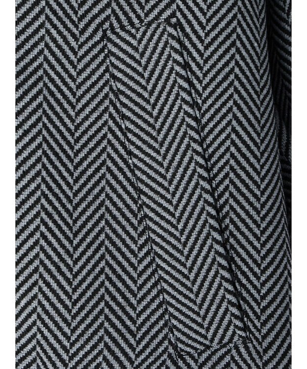 Green Parks ・ｆｕｒｒｙ　ｒａｔｅ　ヘリンボーンタックジャケット Black