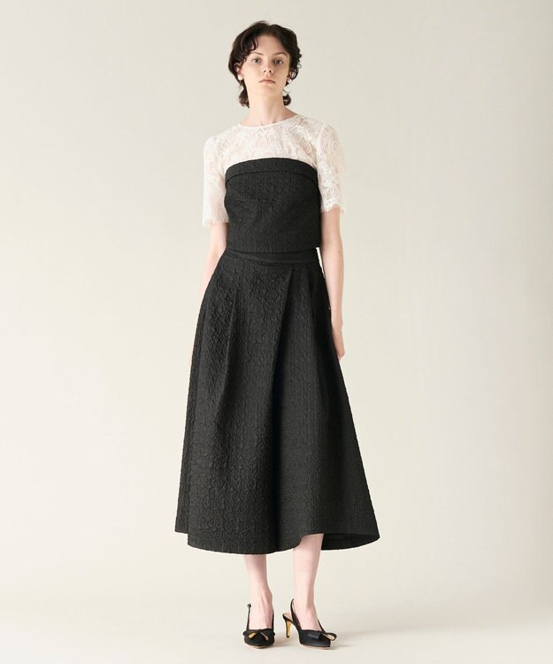 GRACE CONTINENTAL ビスチェsetワイドパンツ ブラック