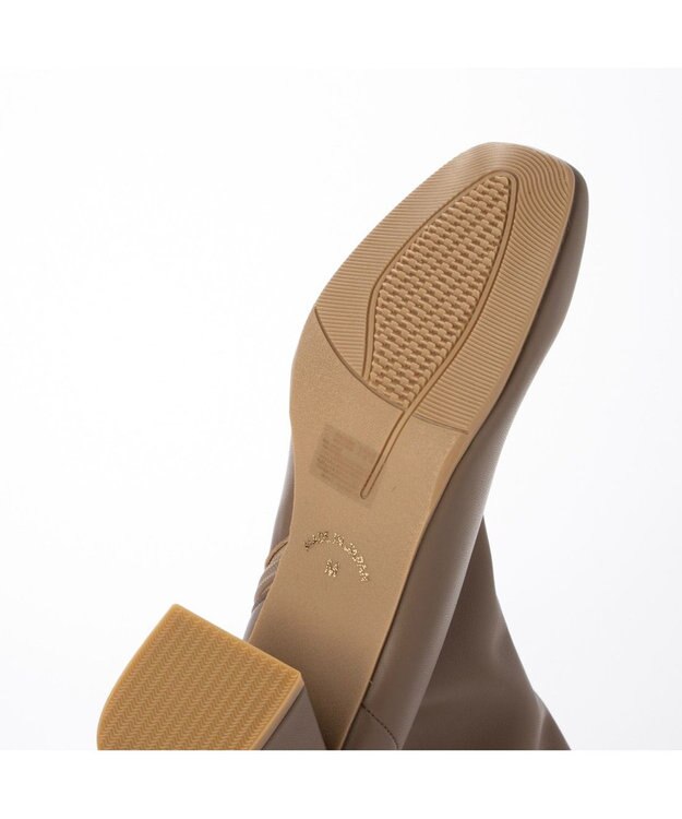 MODE ET JACOMO <carino>【レイン対応】ストレッチヒールブーツ （ブラック） オーク