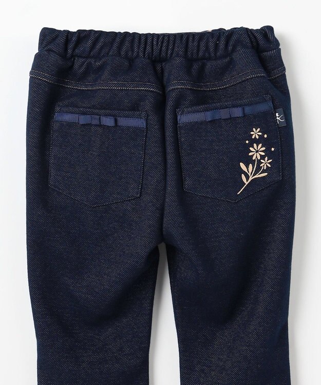 組曲 KIDS 【110-140㎝】 シャギーデニムパンツ ネイビー