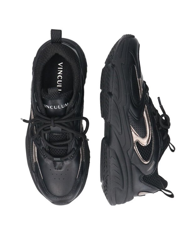 Bridget Birkin 【VINCULUM】メタリックコンビスニーカー ブラック