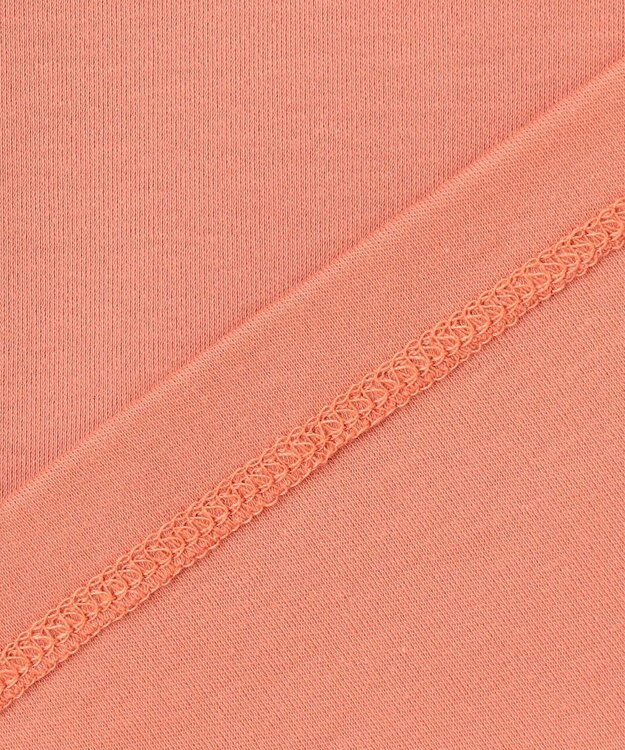 J.PRESS LADIES S 【接触冷感・UVケア】コンパクトコットンスムース 刺繍スリーブ カットソー ピンク系