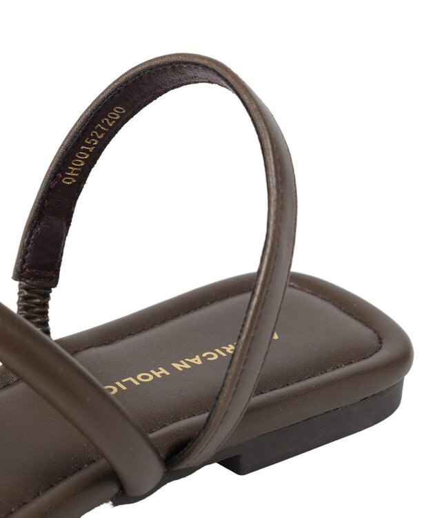 AMERICAN HOLIC メタルポイントトングサンダル Brown