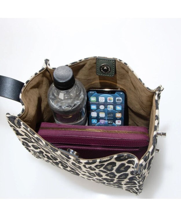 UNBILLION cachecache アニマル柄ヒネリハンドルインバッグセットトート レオ