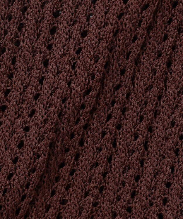 uncrave シースルーケーブルニット パンツ ブラウン