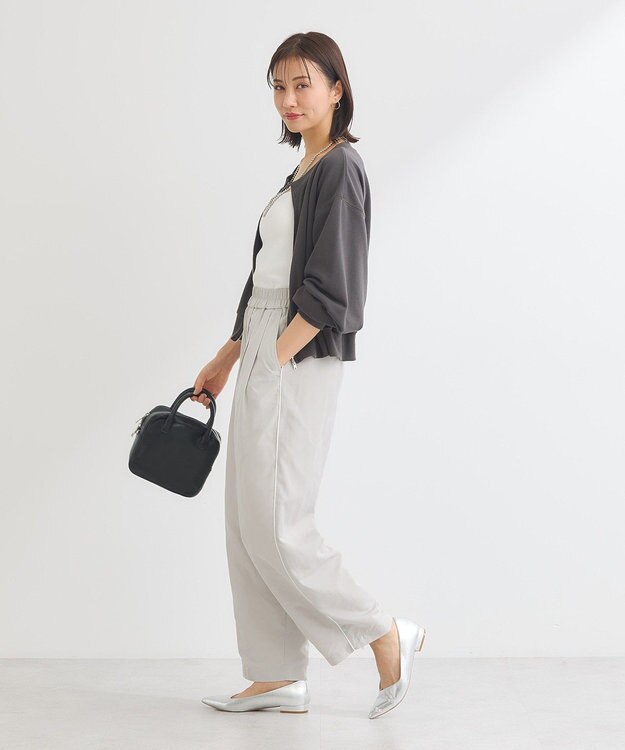 Green Parks ウ゛ィンテージ風ｚｉｐ裏毛カーディガン Charcoal Gray