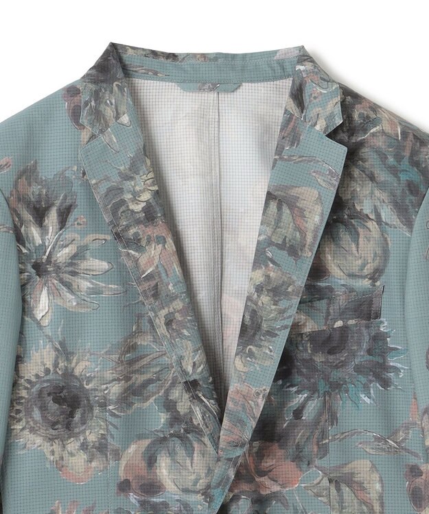 JOSEPH HOMME 【LEON 掲載】クールドッツストレッチトロピカル柄　ジャケット ピーコックグリーン系5