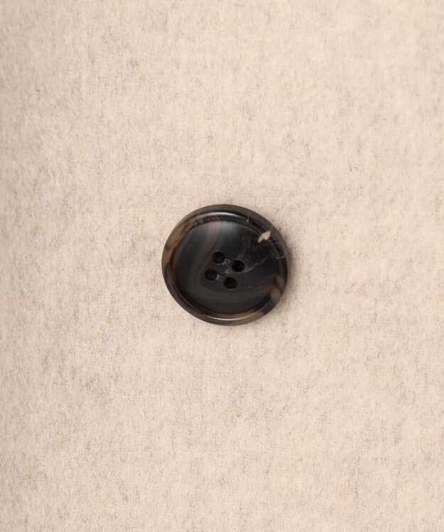 組曲 S ダブルブレストリバー コート アイボリー系