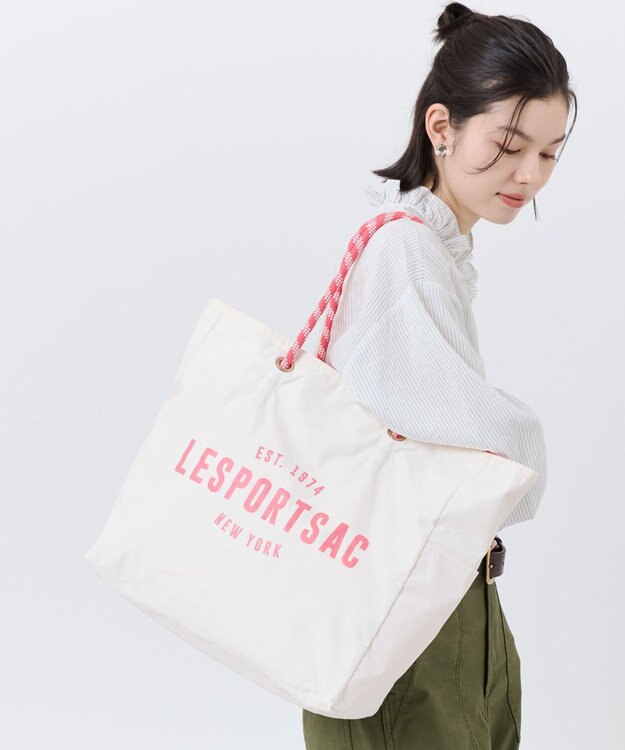 LeSportsac LARGE 2 WAY TOTE/2ウェイメレンゲ/コーラルパンチ 2ウェイメレンゲ/コーラルパンチ