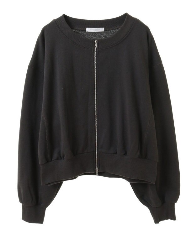 Green Parks ウ゛ィンテージ風ｚｉｐ裏毛カーディガン Charcoal Gray