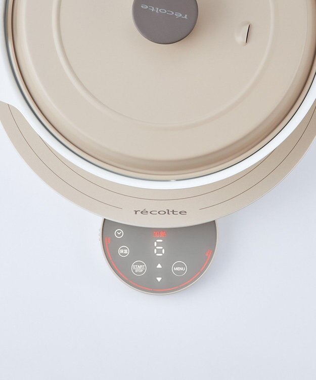 YAMATO テーブル＆キッチン 【レコルト】IH対応鍋  クりームホワイト  RIH-1PT(WH) ホワイト