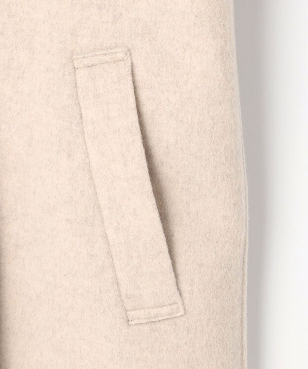 組曲 S ダブルブレストリバー コート アイボリー系