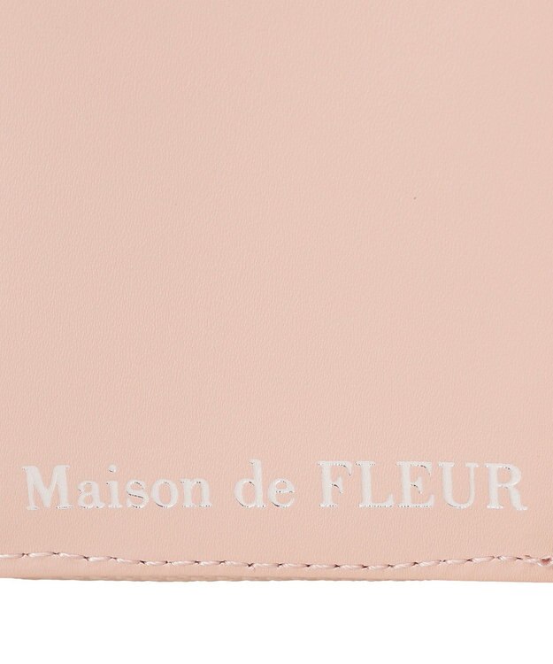Maison de FLEUR リボンビジューキルティングウォレット Light Pink