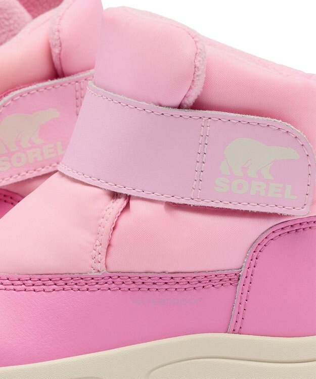 SOREL SOREL/ 【KIDS】チルドレンズ ウィットニー3 ストラップ ミッドウォータープルーフ /ソレル Pink Flare、 Orchid