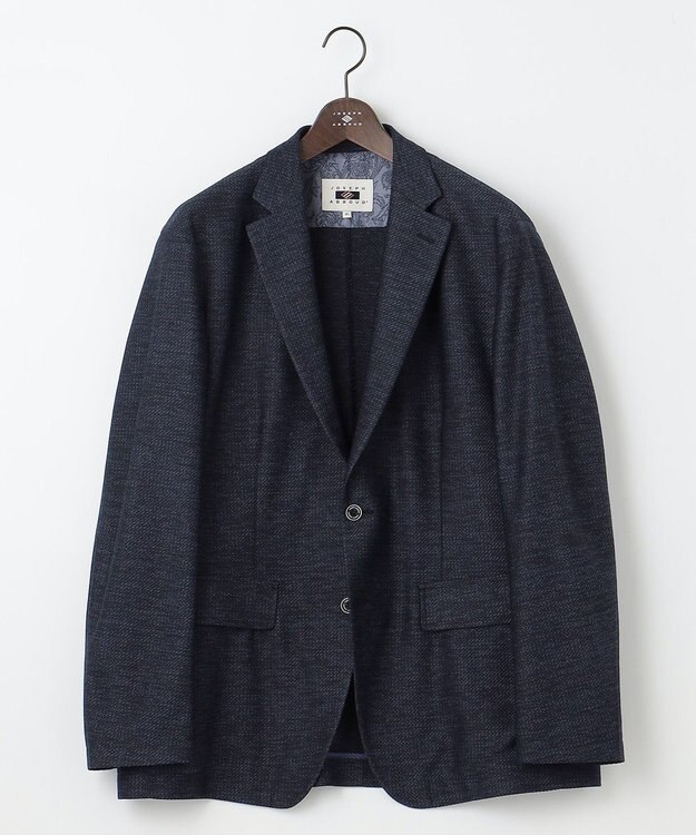 JOSEPH ABBOUD 【キングサイズ・洗える】スタイルアップジャケット ネイビー系