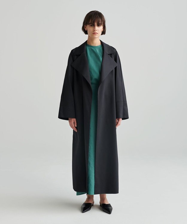 NAVE 【ReNAVE　洗える】スラブツイルブラウス グリーン系