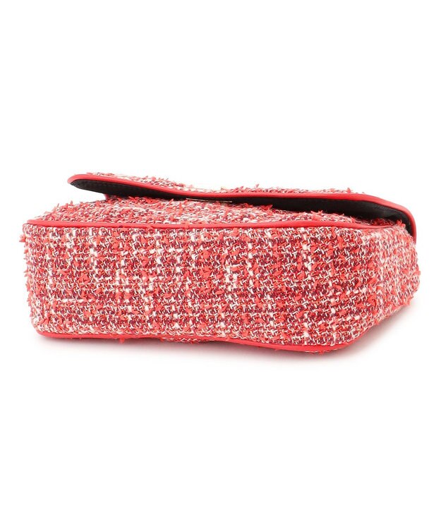 23区 GIOLICA ツイード ショルダーバッグ レッド系