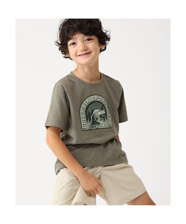 Columbia Columbia/ 【KIDS】ラプードルパスショートスリーブTシャツ /コロンビア Stone Green、 Furry Friend