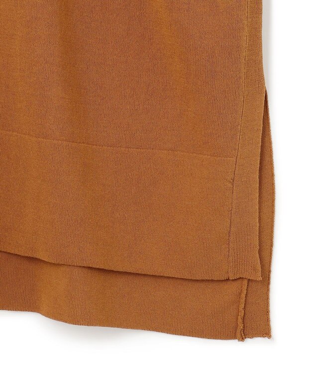 UNFILO フロスティコットン オーバーニット キャメル