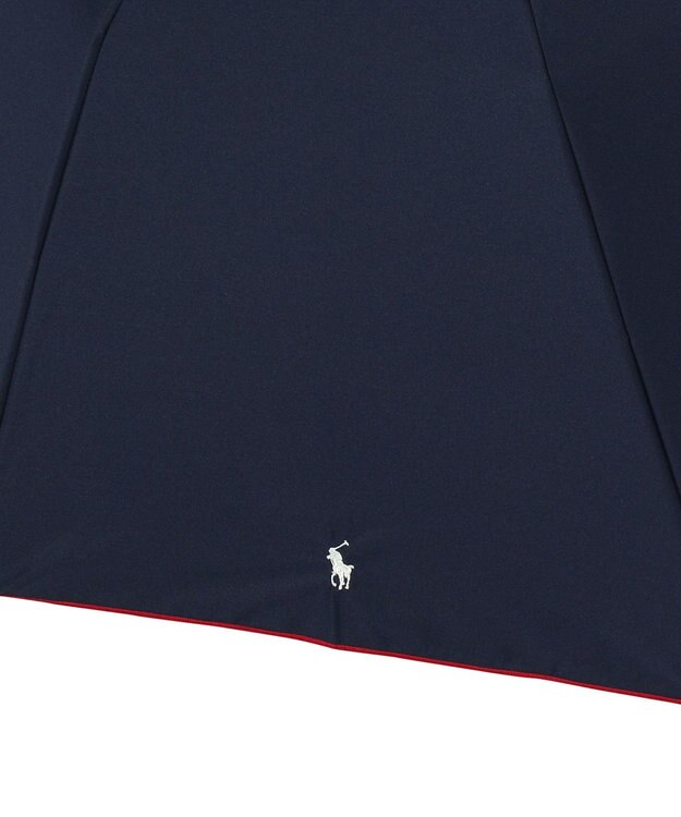 MOONBAT POLO RALPH LAUREN 晴雨兼用日傘 折りたたみ傘 楽折 ワンポイントPP 一級遮光 遮熱 UV ディープブルー