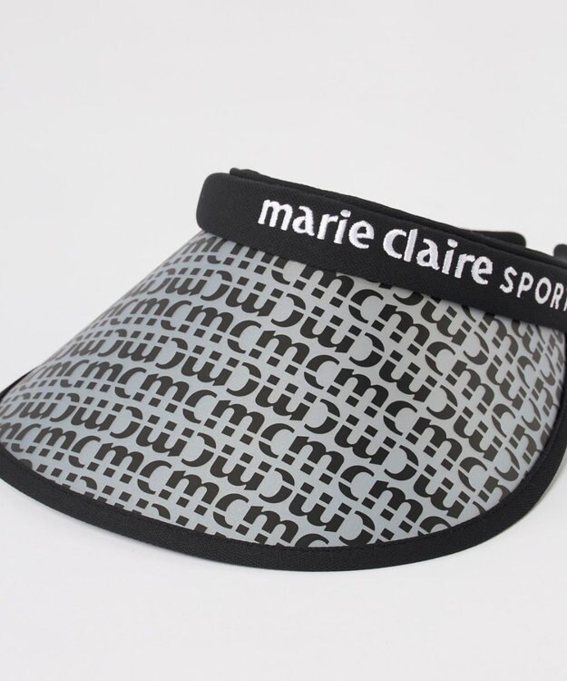 FILA GOLF／marie claire 【marie claire SPORT】総ロゴクリップバイザー ブラック