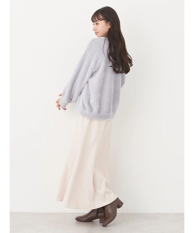 earth music&ecology ロングシャギーハイネックプルオーバー Sax