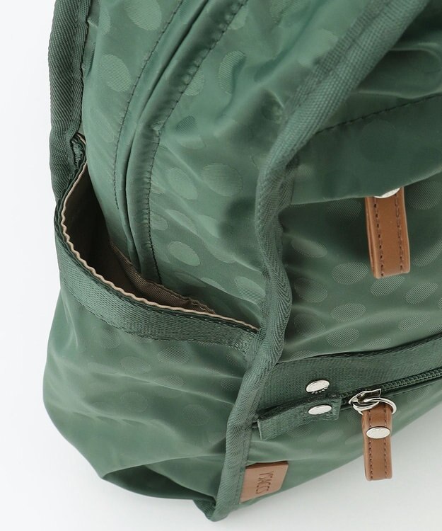 Y'SACCS 撥水ナイロンテープデザインスクエアバックパック ダークグリーン