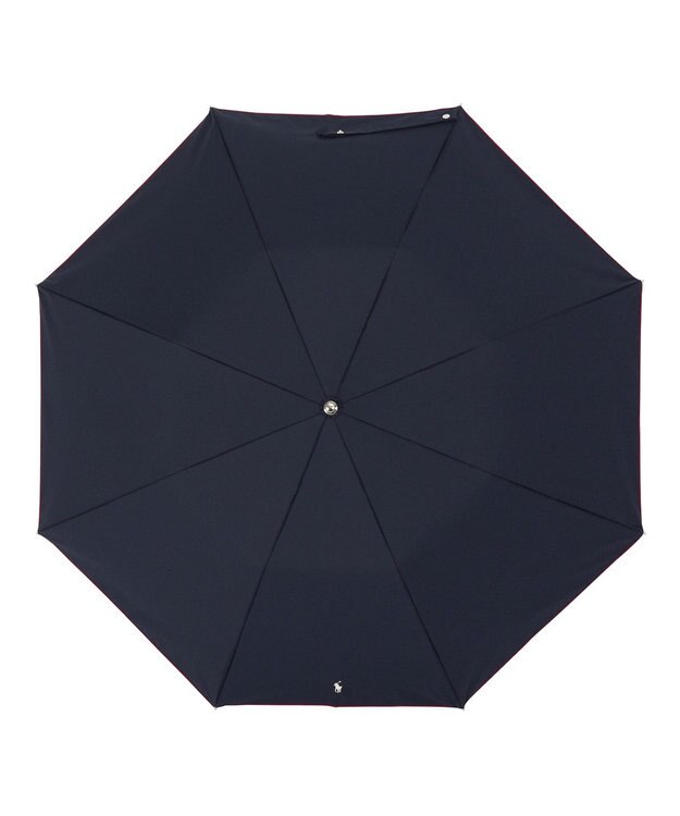 MOONBAT POLO RALPH LAUREN 晴雨兼用日傘 折りたたみ傘 楽折 ワンポイントPP 一級遮光 遮熱 UV ディープブルー
