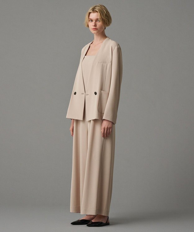 uncrave 【接触冷感・撥水・洗濯機洗い可】クールタッチツイル オールインワン（uncrave STANDARD） ピンクベージュ