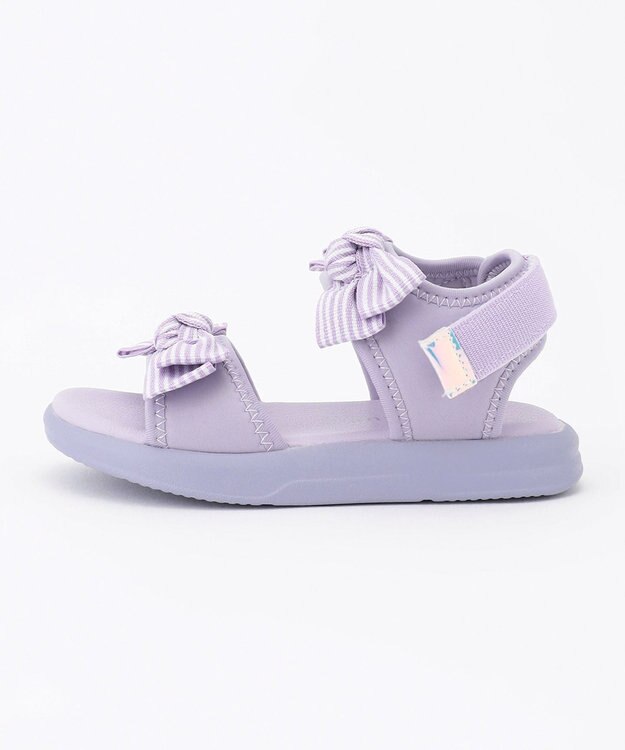 ANY KIDS リボン スポーツ サンダル ラベンダー