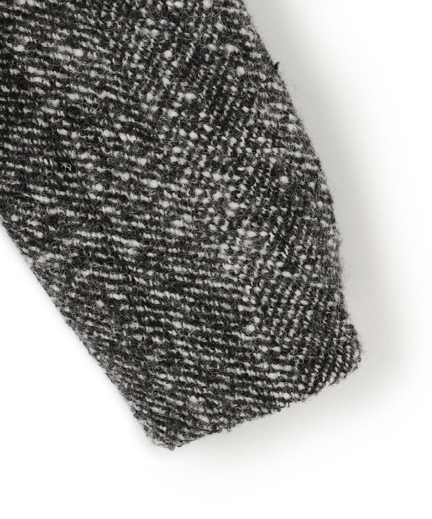 23区 S 【STORY11月掲載】BALLI ヘリンボーンツイード ノーカラー ブルゾン モノトーン系