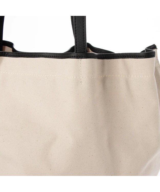 UNBILLION preche パラフィン防水キャンバスドロストトートバッグ アイボリーブラック