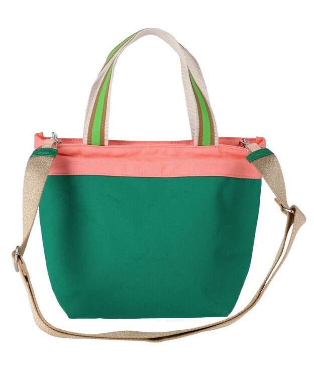 tsumori chisato CARRY キラミックスコンビ トートバッグ 2wayショルダー ネコ Sサイズ グリーン