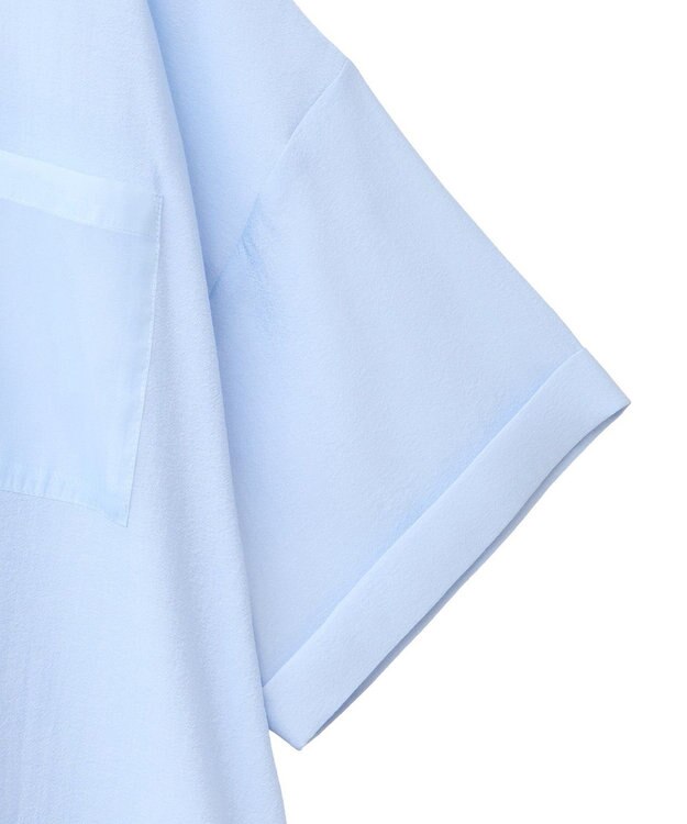 Green Parks 裾レイヤードショートスリーブシャツⅡ Sax