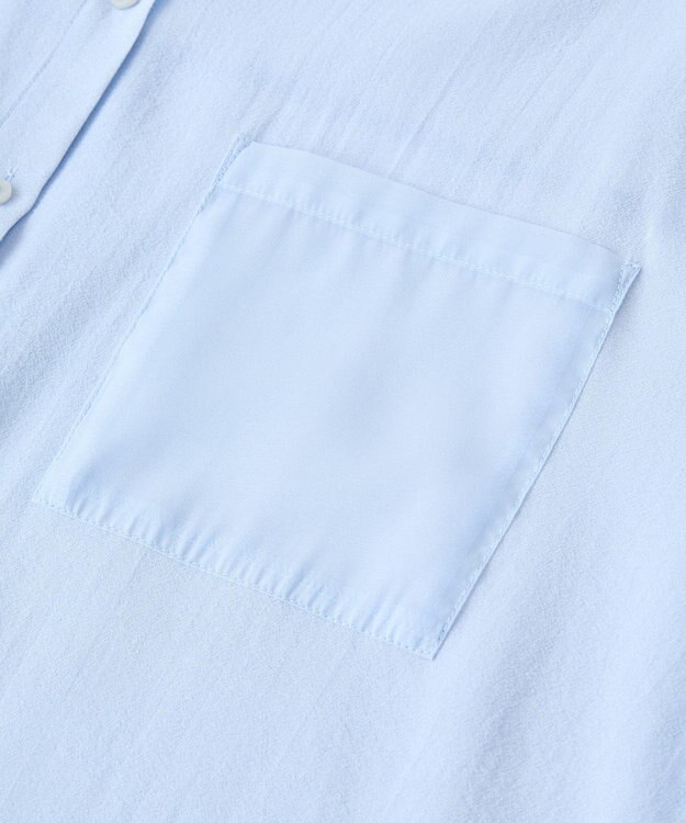 Green Parks 裾レイヤードショートスリーブシャツⅡ Sax