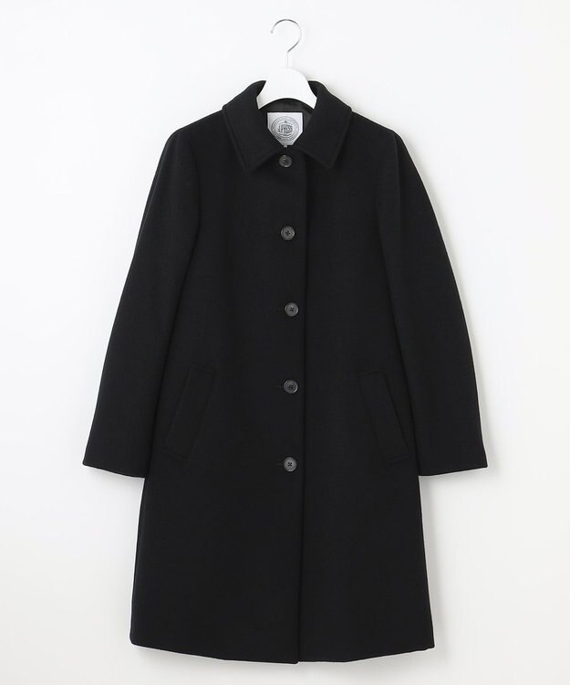 J.PRESS LADIES L ショートビーバー ステンカラーコート ブラック系