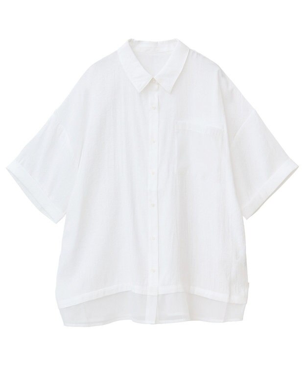 Green Parks 裾レイヤードショートスリーブシャツⅡ Off White