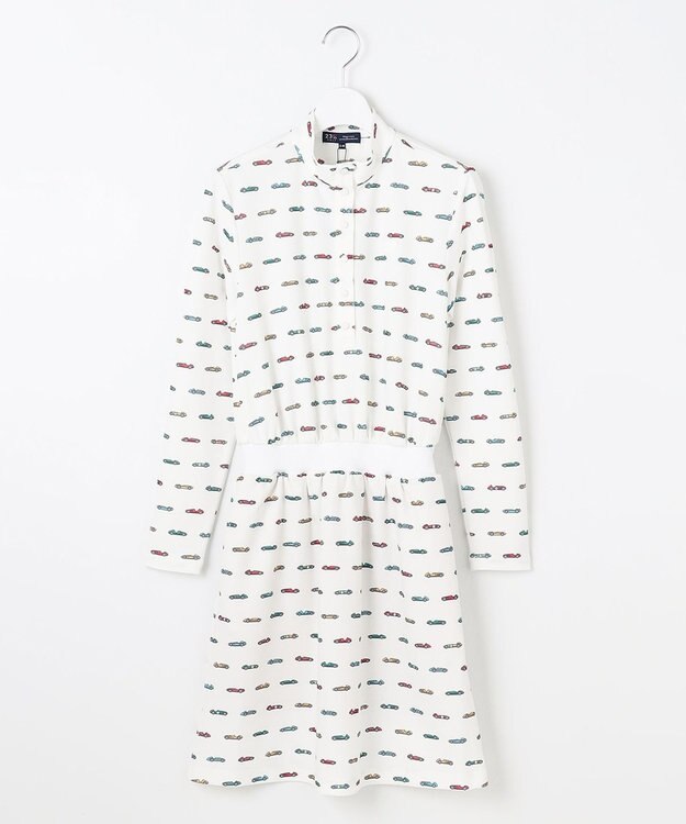 23区GOLF 【WOMEN】レーシングカープリント ワンピース ホワイト系5