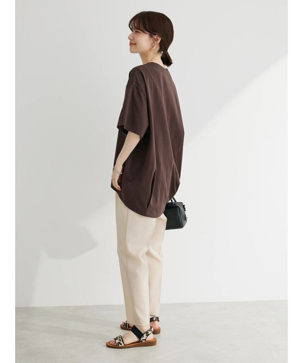 Green Parks コクーンシルエットカットプルオーバー Brown